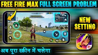 How to solve free fire full screen problem  Free fire half screen problem  Free fire small screen [upl. by Klimesh]