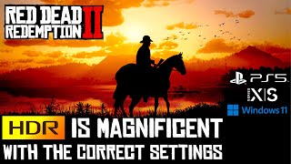 Red Dead Redemption 2  HDR Is Beautiful with Correct Settings [upl. by Darya917]