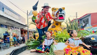 Chavolin en el desfile de carros alegóricos de la feria Villa Aldama Comalcalco Tabasco 2022 🎡🎠 [upl. by Nosnev773]