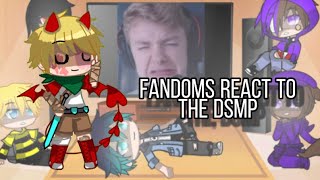 Fandoms react to each other  16  tommyinnit  dsmp [upl. by Sammer387]