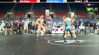 Cadet 132  Nate Hagen Ohio vs Jonathan Ross Pennsylvania [upl. by Nauhs]