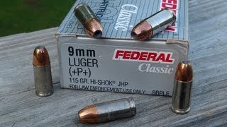 9mm P Federal 9BPLE 115 gr Gel Test [upl. by Gustaf]