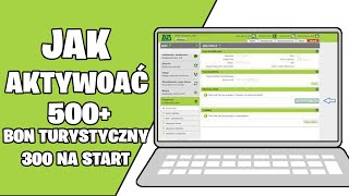 Jak aktywować wniosek o 300zł na start bon turystyczny 500 Jak wypełnić wniosek zus pue [upl. by Hars]