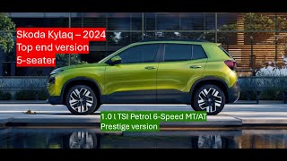 EP38 Skoda Kylaq 2024 Prestige version 1L TSI review in Tamil [upl. by Ihcehcu]