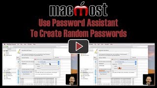 Use Password Assistant To Create Random Passwords MacMost 1779 [upl. by Jonna]