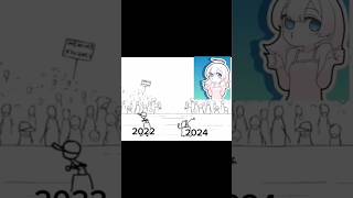 New viral anime songs 😍 2022 vs 2024 🤩😜 viral shorts [upl. by Hazlip]