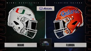 College Football 25 Florida Gators vsMiami Hurricanes Full Game SimulationHDR [upl. by Jamal]