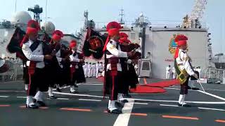 Affiliation of INS Kochi with JAK LI Regiment Mumbai [upl. by Zoilla]