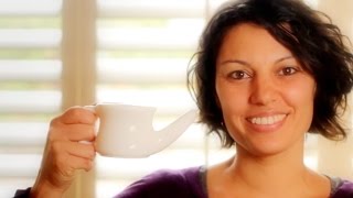 How to Use a Neti Pot or Nasal Rinse Cup [upl. by Ayital]