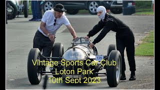 Vintage Sports Car Club at Loton Park  Sept 2023 [upl. by Jemimah601]