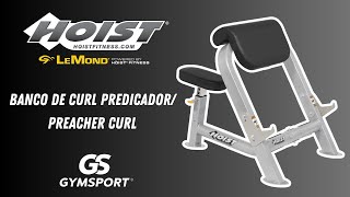 Hoist Fitness Banco de curl predicador Preacher Curl VKR HF4550PL [upl. by Reve75]