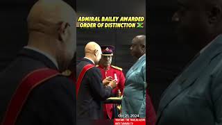 Admiral Bailey Awarded Jamaicas Order of Distinction 🇯🇲🎶 jamaicanews [upl. by Brigette]