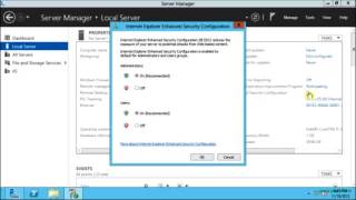 How to disable the Internet Explorer Enhanced Security Configuration IE ESC in Windows Server 2012 [upl. by Suhploda]