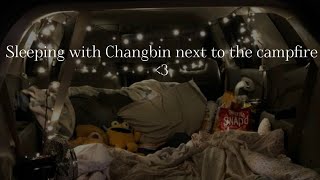 Stray Kids ASMR Sleeping With Changbin Next To The Campfire⛺️✨ [upl. by Einatsed899]