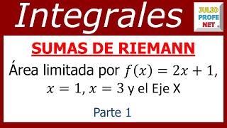 SUMAS DE RIEMANN Parte 1 de 2 [upl. by Humphrey]