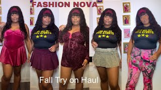 FASHION NOVA FALL  TRY ON HAUL 2024 [upl. by Adallard500]