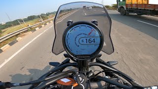 Finally Himalayan 452 Top Speed Test  165  Touch Kardi  Himalayan 450 Top Speed Test [upl. by Enytnoel991]