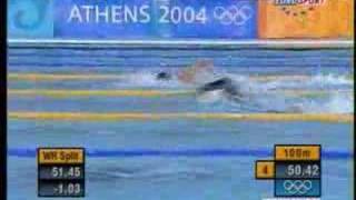 Mens 200M Swimming Freestyle 2004 Olympics [upl. by Ernest267]