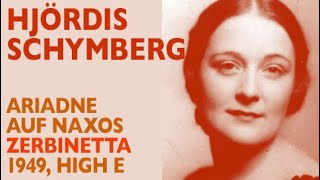 Hjördis Schymberg  Strauss ARIADNE AUF NAXOS Zerbinettas aria Sweden 1949 High E6 [upl. by Einiar]