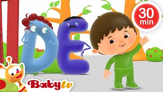 Charlie conoce las letras A  F 😀  Charlie amp el alfabeto en inglés  Dibujos animados BabyTVSP [upl. by Platt]