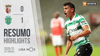 Highlights  Resumo SC Braga 01 Sporting Liga 2021 29 [upl. by Nica]