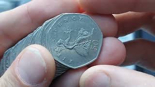 £50 50p Coin Hunt EVERY UK 50P 2 [upl. by Niotna]