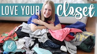 SPRING CLOSET PURGE 💙 Organizing a wardrobe that works FOR you [upl. by Letnoj]