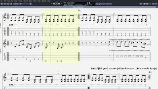 Azra  Užas je moja furka Guitar Pro Tablatura [upl. by Lennej]