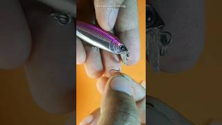 How to tie a fishing hook 214 fishingknot fishinghook fishinghack [upl. by Anihsit]