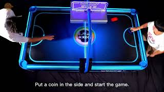 Full Size Air Hockey Table Sport Machine Coin Operated Arcade Classic Electric Lottery Game Machine [upl. by Erinna]