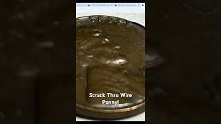 1964 Penny Struck Through Wire Found In Bank Roll [upl. by Irra780]