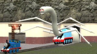 Building a Thomas Train Chased By New Cursed Thomas and Friends Family Monster King In Garrys Mod [upl. by Kcaj]