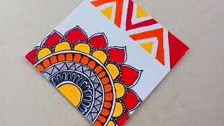 easy and beautiful mandala art  art  colourful mandala art [upl. by Kimbra]