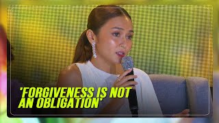 Kathryn Bernardo opens up about forgiveness second chances [upl. by Etnelav]