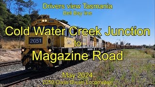 Drivers view Tasmania Cold Water Creek Junc to Magazine Road May 2024 [upl. by Zaneski]