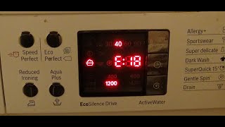 E18 or F18 Code on a Bosch or Siemens Washing Machine  How To Solve It [upl. by Selohcin34]