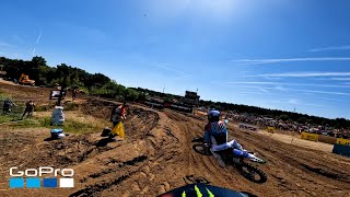 GoPro Jago Geerts 2022 FIM MX2 Round 14 Moto 1 from Lommel [upl. by Shanta]