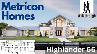 Display Home Metricon Homes Highlander 66 Walkthrough [upl. by Arrait324]