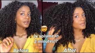 3 Product for crazy volume  Curly Hair Hack [upl. by Naitsabas]