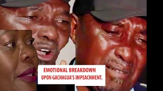 EMOTIONAL BREAKDOWN A MAN BREAK INTO TEARS AFTER RIGATHI GACHAGUAS IMPEACHMENT AT KAREN DPS HOME [upl. by Betty]