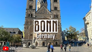 Bonn Autumn Walk In 4K 60fps  Germany [upl. by Phalan]