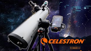 Celestron StarSense Explorer DX 130mm AZ Newtonian Telescope Unboxing assembly App and use [upl. by Alamap597]