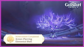 Armor Piercing Elemental Shell  Hidden Achievement  v52 Guide  Genshin Impact [upl. by Naerb295]