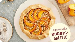 Ganz einfach KürbisGalette  vegetarisch [upl. by Moskow]