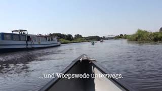 Wasserwandern auf der Hamme im Teufelsmoor bei Worpswede HD [upl. by Briny]