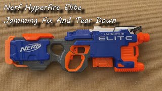 Nerf Hyperfire Elite Gun  Tear Down And Repair  Jammed Rounds [upl. by Volnay]