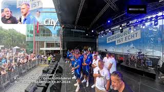 MSV Duisburg KaderTrainerGeschäftsführer Duisburger Stadtfest 19072024 Fragen von Bülent Aksen [upl. by Eimmac600]