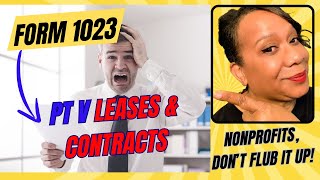 ⚠️ Avoid Costly Errors How to Answer Form 1023 Part V on Leases amp Contracts for Your Nonprofit [upl. by Remmos]