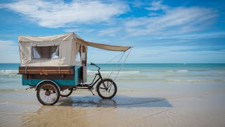 Kevin Cyrs Electric Camper Tricycle The Ultimate Mobile Micro Home [upl. by Sellihca462]