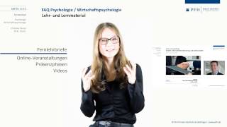 Lehr und Lernmaterial im Fernstudium Psychologie Wirtschaftspsychologie [upl. by Theodore280]